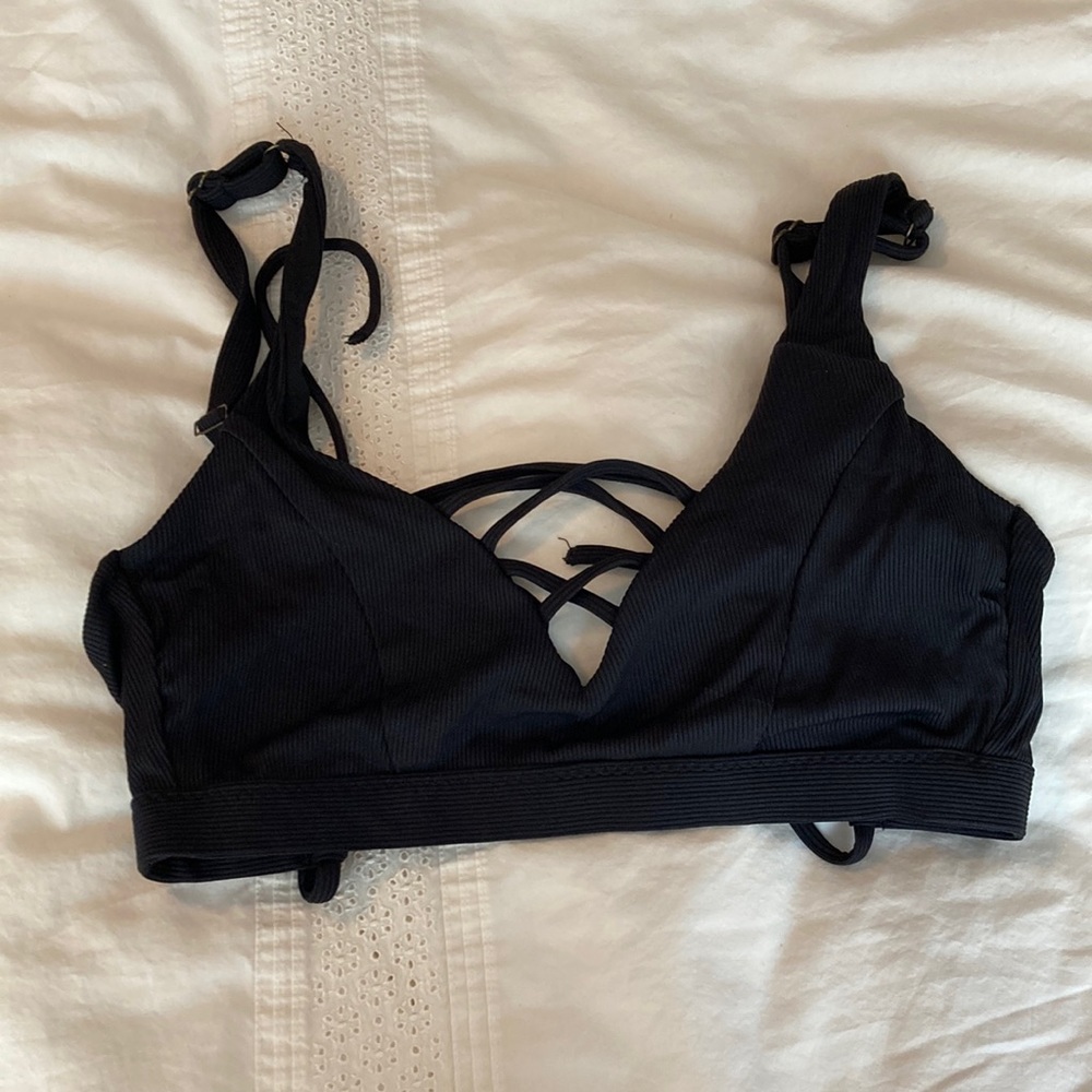 BECCA Ribbed Bikini Top